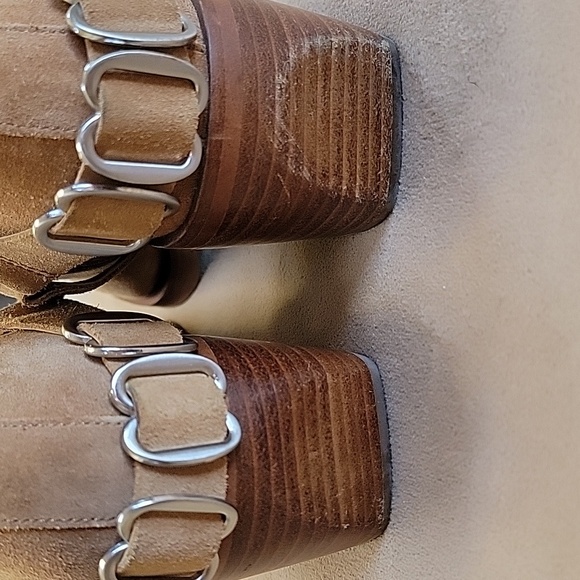 Sam Edelman Bellamie Western Harness Cowgirl Ankle Boots Size 10 - Picture 5 of 9